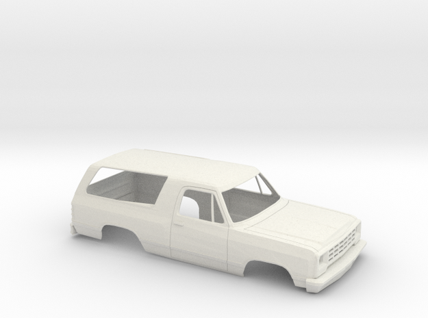 1/24 1981-90 Dodge Ram Charger Shell in White Natural Versatile Plastic
