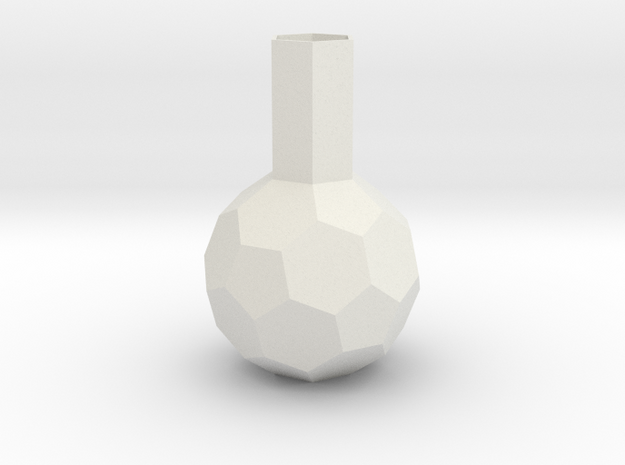 lawal 123 mm truncated icosahedron basics  in White Natural Versatile Plastic