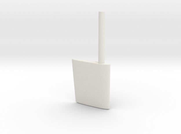 SBootwingrudder20th in White Natural Versatile Plastic