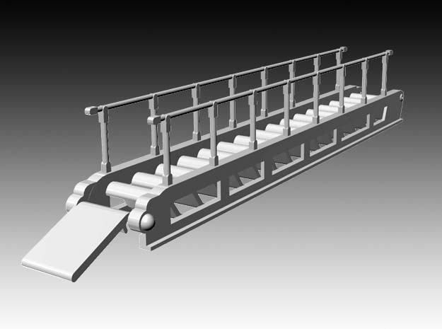 accommodation ladder - S steps - 1:48 in White Natural Versatile Plastic