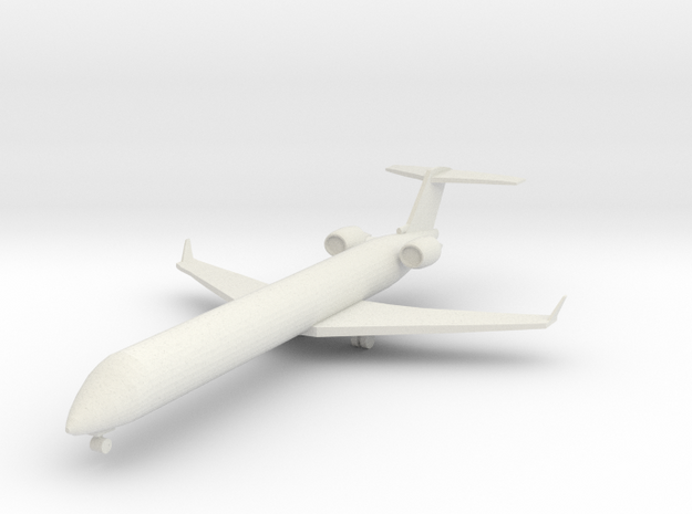 1:400 Bombardier Crj-900 in White Natural Versatile Plastic