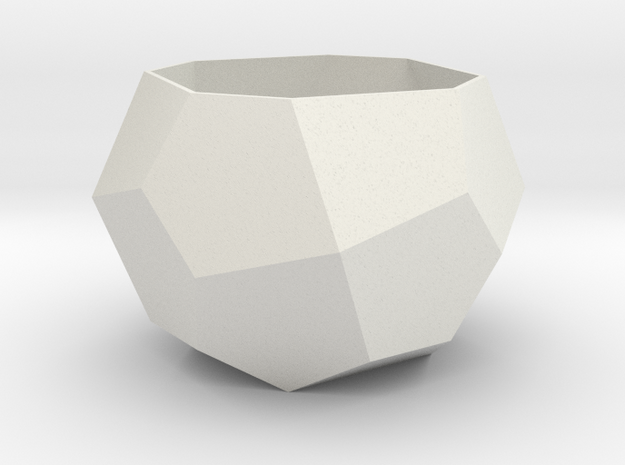 gmtrx lawal Deltoidal icositetrahedron section in White Natural Versatile Plastic