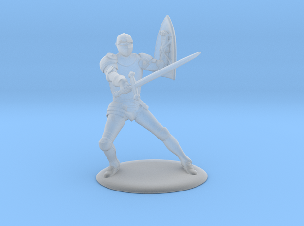 Paladin Miniature in Smooth Fine Detail Plastic: 1:60.96