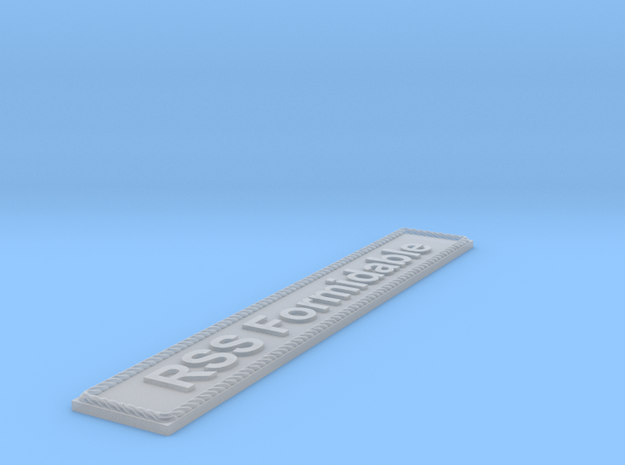 Nameplate RSS Formidable in Smoothest Fine Detail Plastic