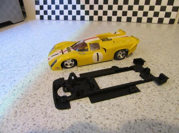 Chassis for Fly Lola T70 Mk3B in White Natural Versatile Plastic