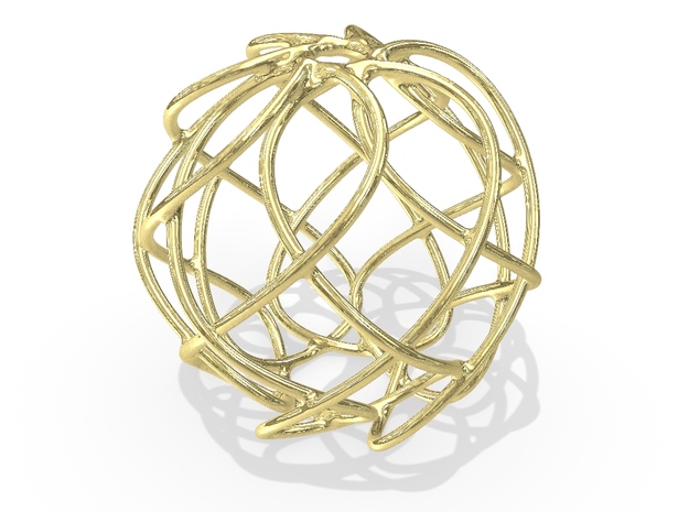 Christmas Ornament 2015 #007 in 18K Yellow Gold