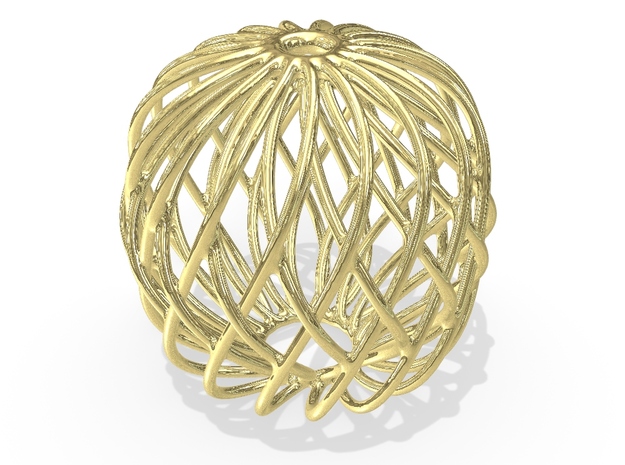 Christmas Ornament 2015 #006 in 18K Yellow Gold
