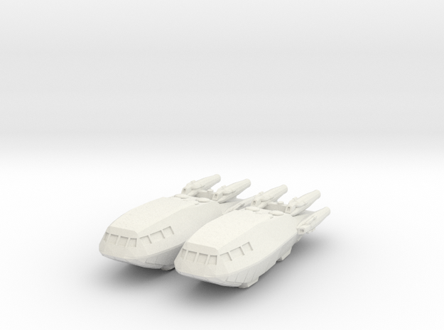 1/1000 Scale Colonial Shuttle Mk-3 in White Natural Versatile Plastic