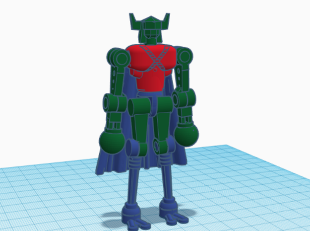 Spartakian Microhunter Micronauts Figure  in Red Processed Versatile Plastic