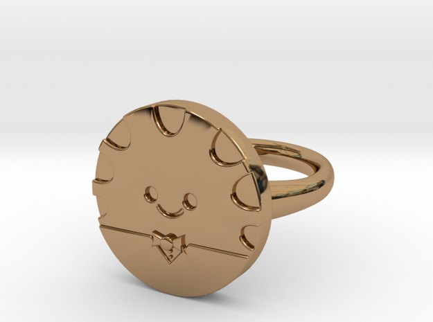 Peppermint Butler Ring (Medium) in Polished Brass