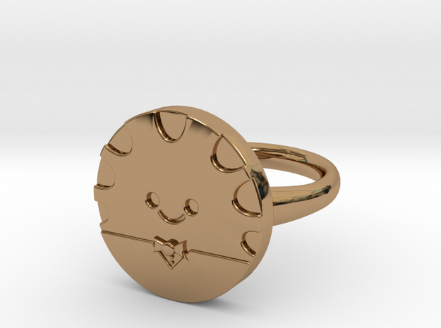 Peppermint Butler Ring (Large) in Polished Brass