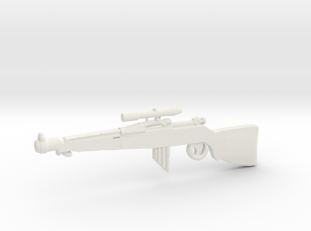 Springfield Rifle Sniper   __Clip in White Natural Versatile Plastic