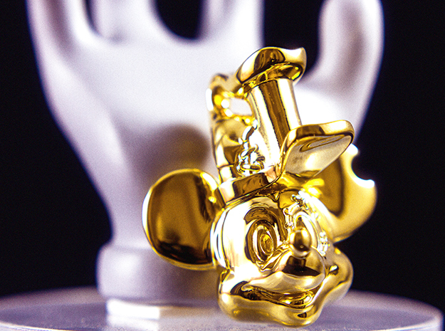 Mickey Mouse 20s-2000s in 14k Gold Plated Brass