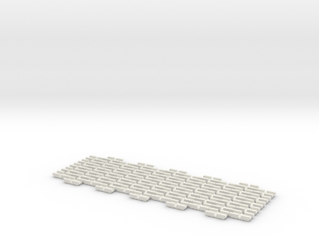 p165-one-piece-w100-insert-x60 in White Natural Versatile Plastic