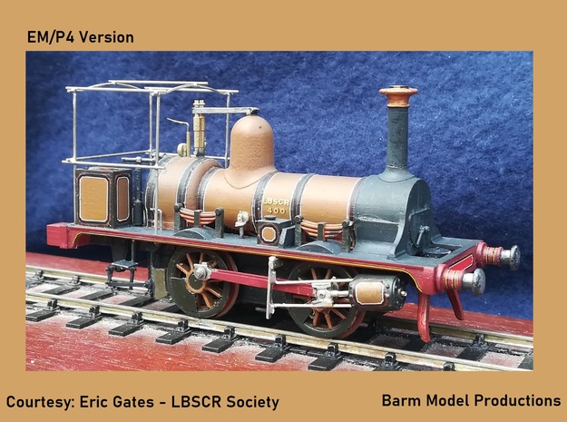 LBSCR Well Tank EM / P4 (Works Version) in Tan Fine Detail Plastic