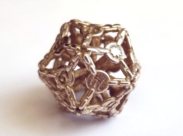 D20 Balanced - Chains in Polished Bronzed-Silver Steel