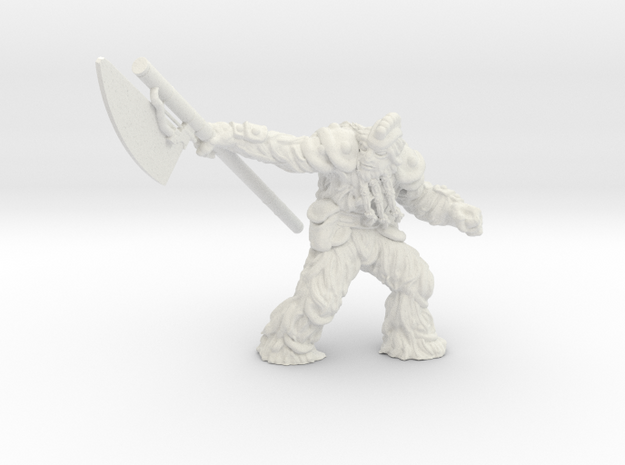 Wookiee Elite Warrior Legion Scale in White Natural Versatile Plastic