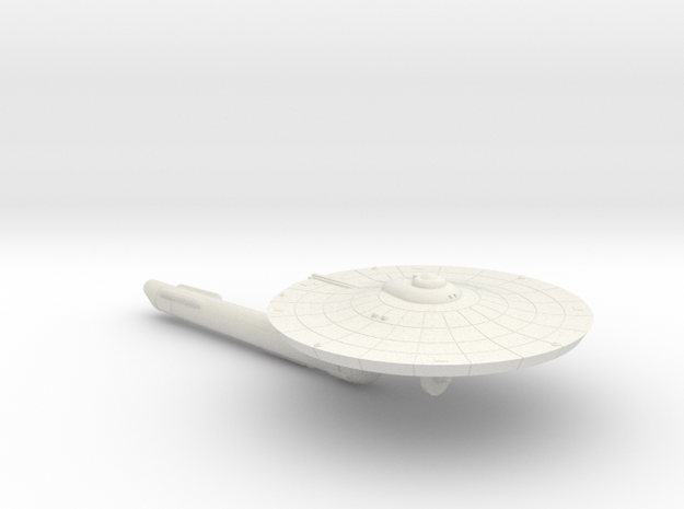3788 Scale Federation Middle Years Destroyer DDM in White Natural Versatile Plastic