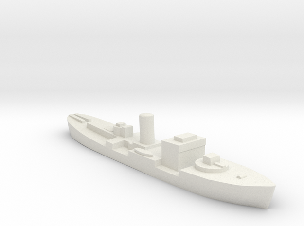 HMS Gloxinia corvette 1:1250 WW2 in White Natural Versatile Plastic