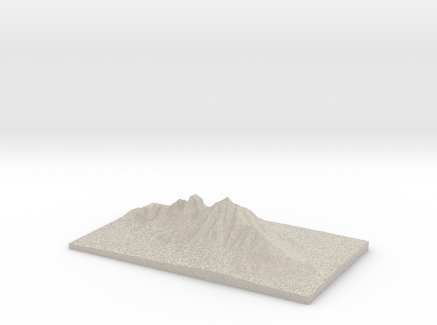 Model of Camelback Mountain in Natural Sandstone