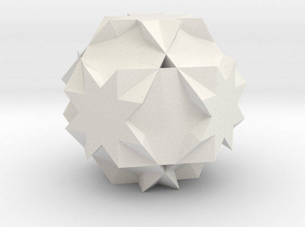 02. Great Truncated Cuboctahedron - 1 Inch in White Natural Versatile Plastic