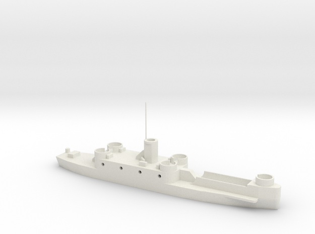 1/350 Scale USN Early LCI in White Natural Versatile Plastic