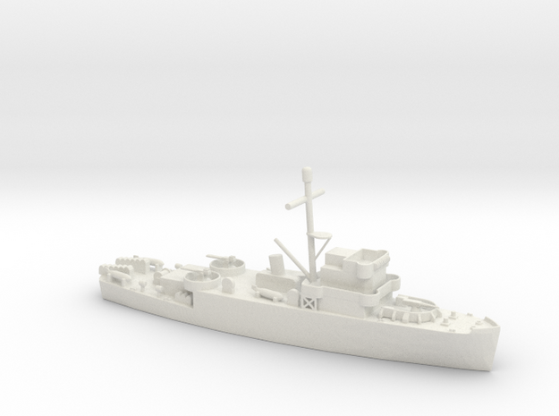 1/350 Scale USS AM-136 Admirable in White Natural Versatile Plastic