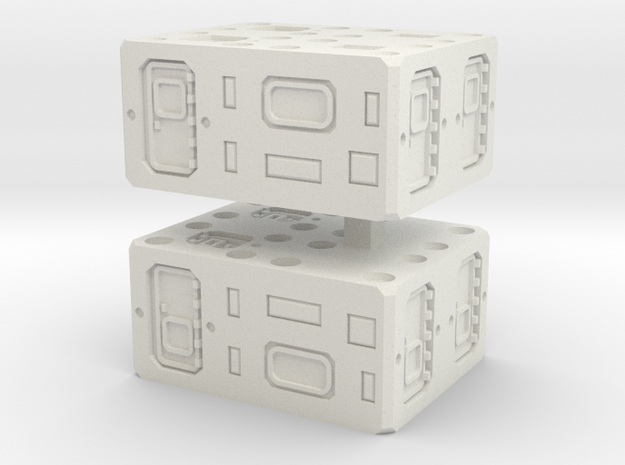 Modular Container Medium Hab unit 1 to 285 in White Natural Versatile Plastic