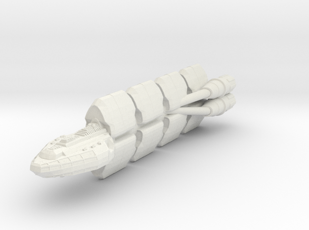 StarFreighter A  4" long in White Natural Versatile Plastic
