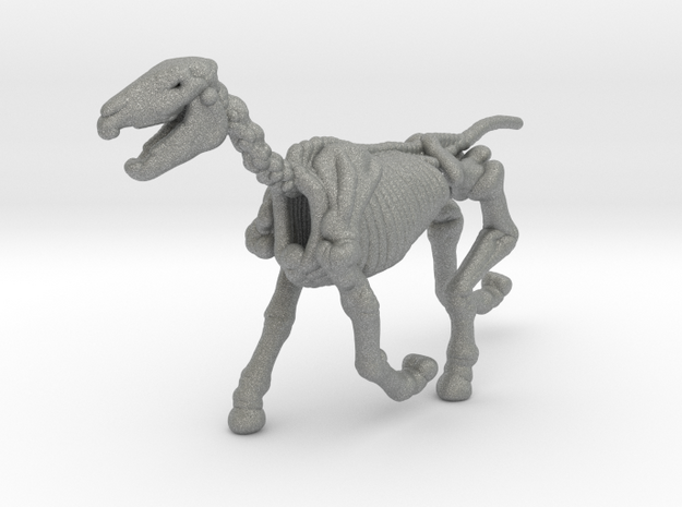 Skeleton Horse miniature model fantasy games dnd in Gray PA12