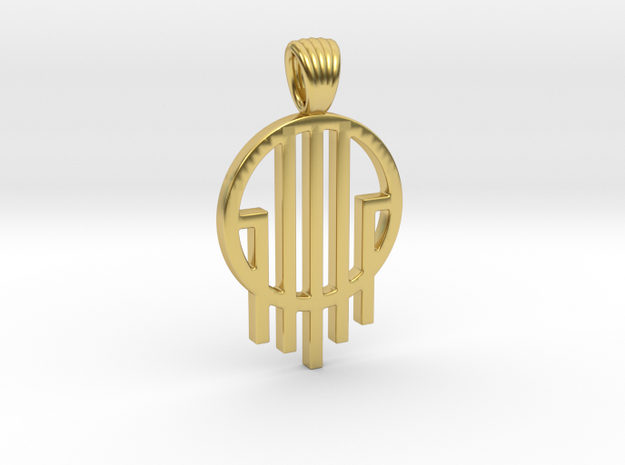 Source [pendant] in Polished Brass