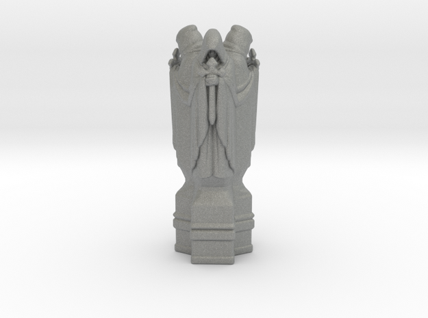 Triple Cultists Statue miniature model fantasy dnd in Gray PA12