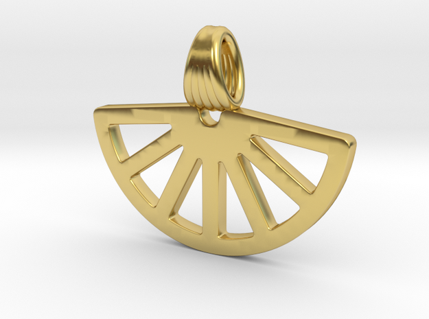 Sun [Pendant] in Polished Brass