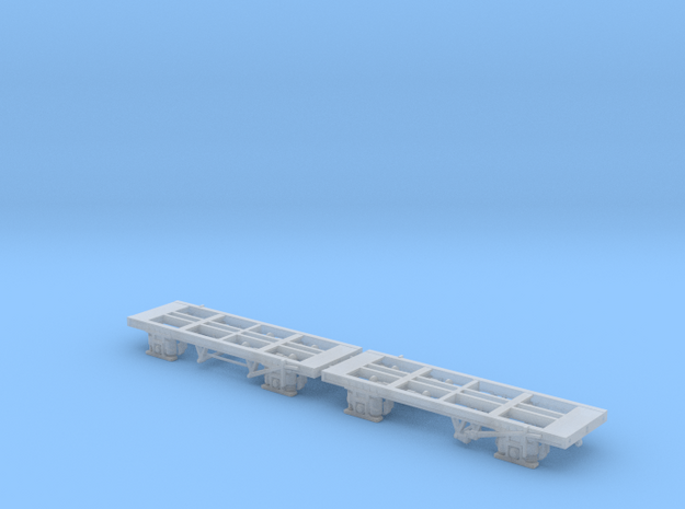 3x N Gauge 23'8.5"OH x 15'WB Chassis  in Smooth Fine Detail Plastic