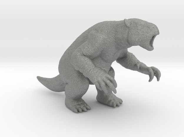 Megatherium miniature model fantasy games rpg dnd in Gray PA12
