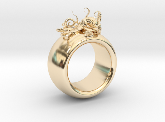 Oktopus-Ring-HR in 14K Yellow Gold