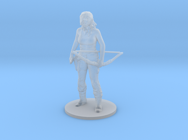 Jane Rambo miniature model wargame rpg dnd soldier in Tan Fine Detail Plastic