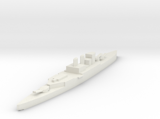 HMS Repulse class battlecruiser in White Natural Versatile Plastic