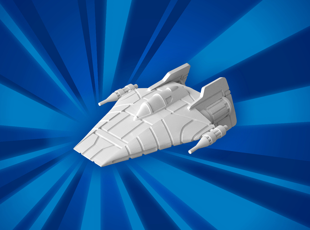 (MMch) A-Wing Unmodified in White Natural Versatile Plastic