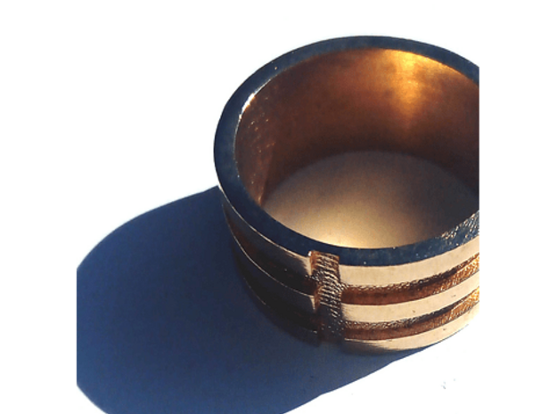 Revolve Ring  in Natural Brass: 8 / 56.75