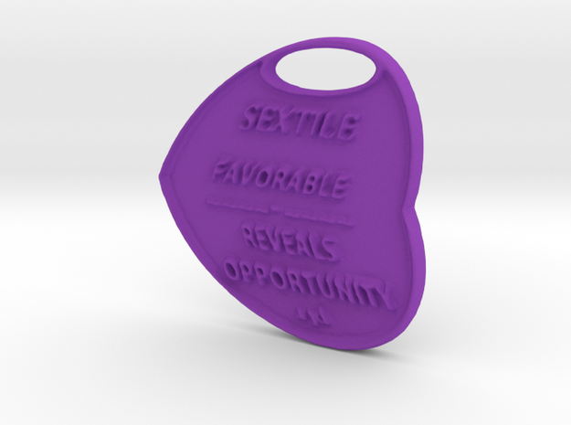 FREE .STL FILE  (with signup.... for PCs) in Purple Processed Versatile Plastic