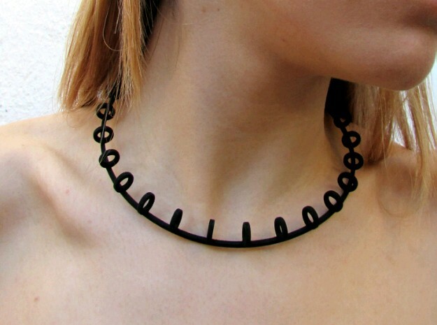 Rada necklace  in Black Natural Versatile Plastic