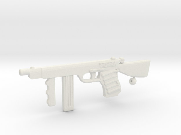 BrowningHP_SMG1 in White Natural Versatile Plastic