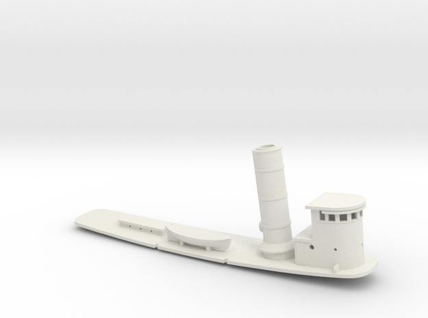 Hercules Boat Deck in White Natural Versatile Plastic