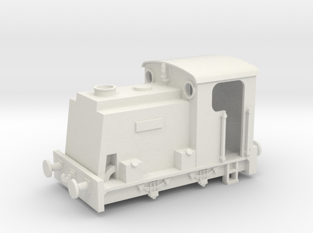 Scruff Engine Shell OO/HO in White Natural Versatile Plastic