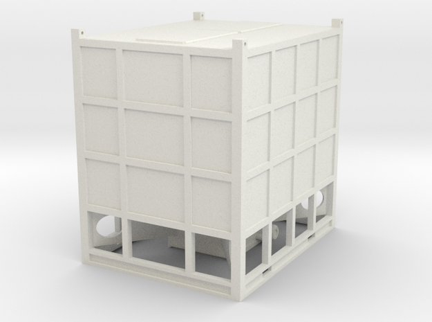 1/64th SandBox Hydraulic Fracturing Sand Box in White Natural Versatile Plastic