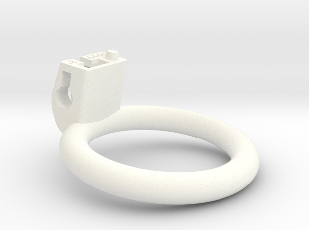 Cherry Keeper Ring G2 - 44x40mm Flat +8° (~42mm) in White Processed Versatile Plastic
