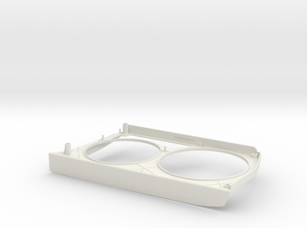 Lancia Delta headlamp frame Inte right (D) - 3s in White Natural Versatile Plastic