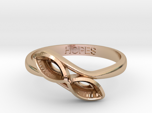 Cancer Ring in 14k Rose Gold: 7 / 54