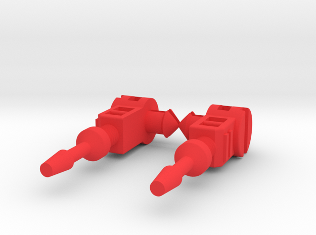 Starcom - Laser Rat - Laser Guns 2x in Red Processed Versatile Plastic